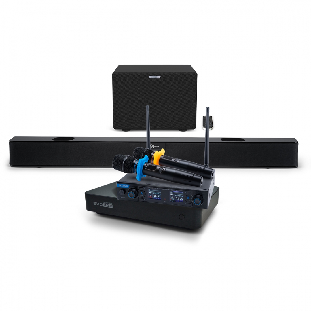 Hi-End караоке-система EVOBOX Premium + EvoSoundBar (саундбар с караоке) в Лениногорске