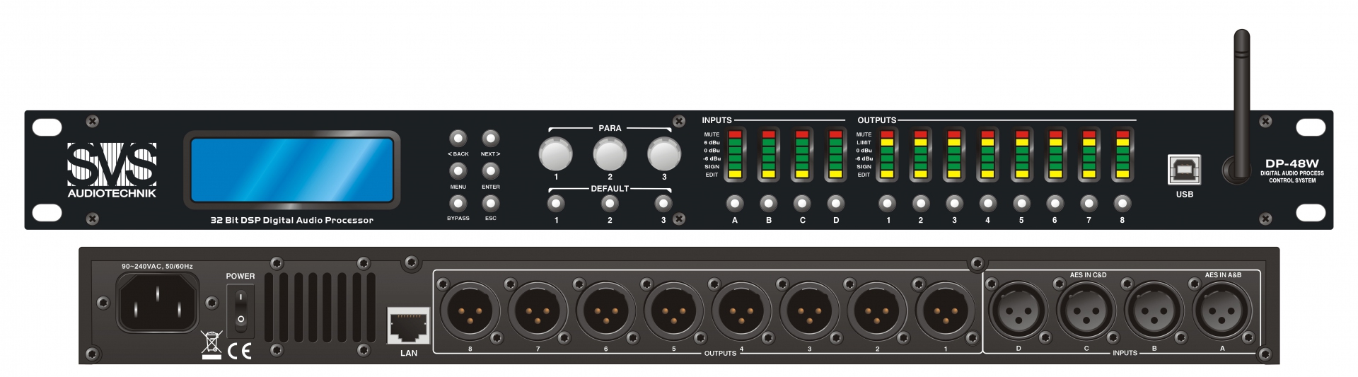 SVS Audiotechnik DP-48W Цифровой процессор: 4 входа 8 выходов в Лениногорске