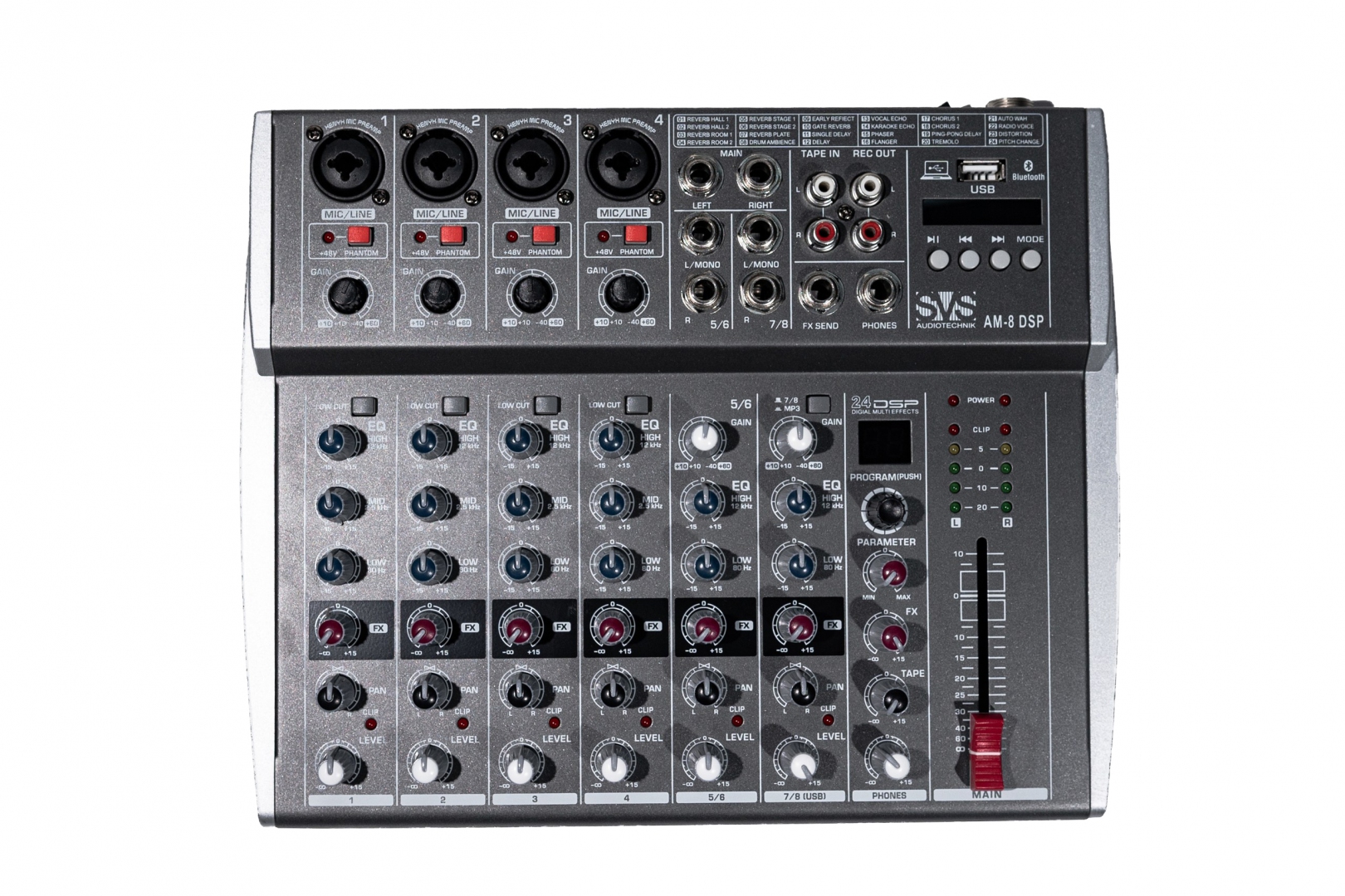 SVS Audiotechnik mixers AM-8 DSP Микшерный пульт аналоговый, 8-канальный в Лениногорске