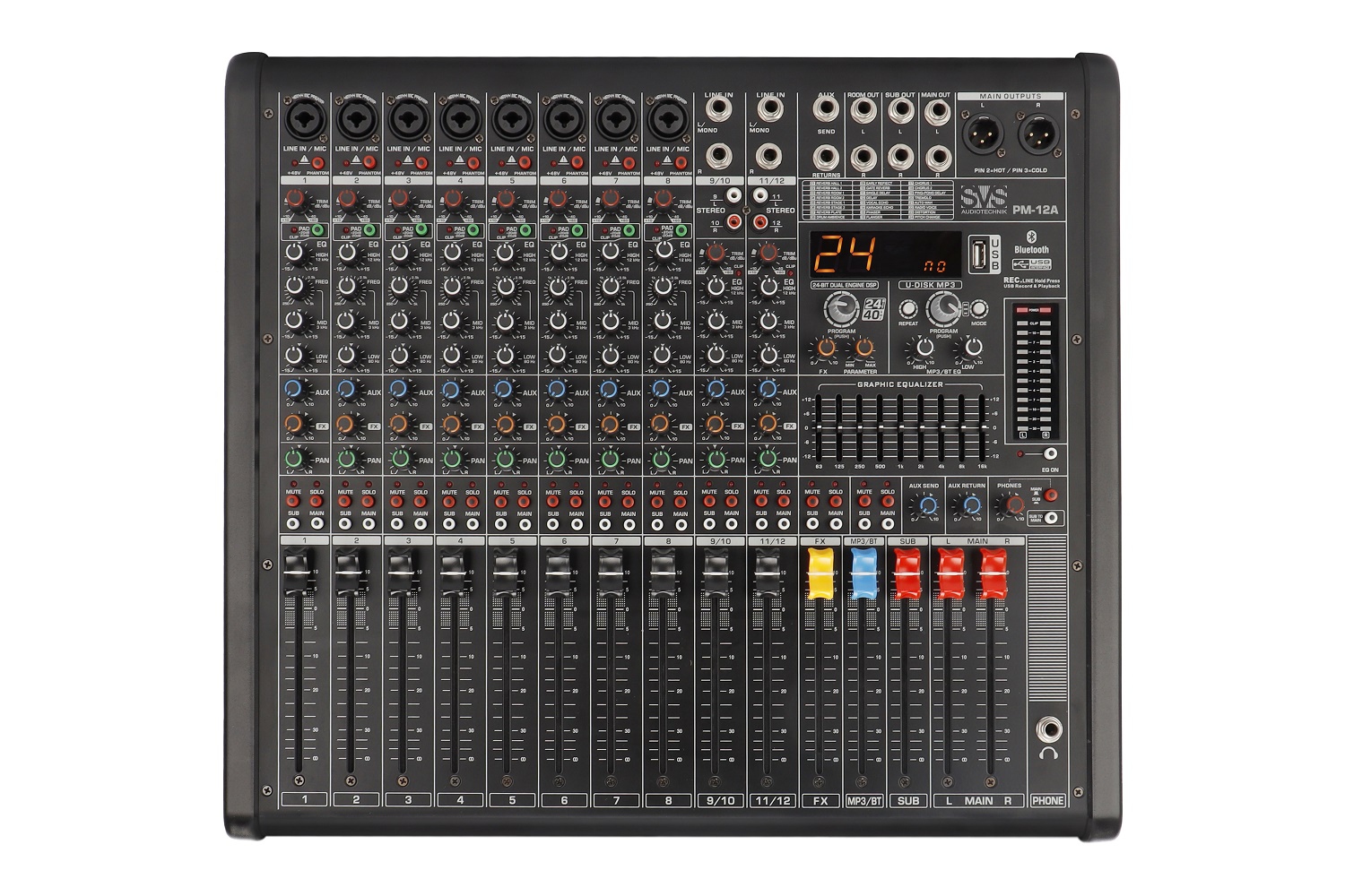 SVS Audiotechnik mixers PM-12A Активный аналоговый микшерный пульт, 12-канальный в Лениногорске